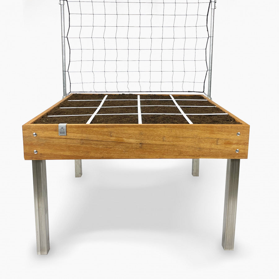 MM-bamboo tafel met klimrek 120x120cm (16 vakken)