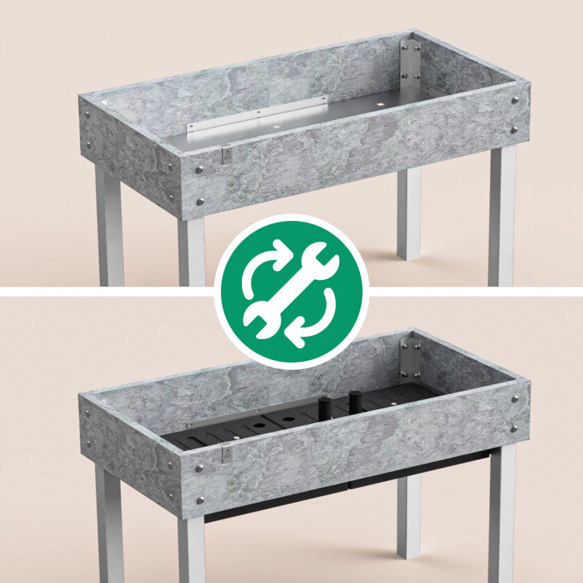 Tafel ombouwset waterreservoirs 8 vakken