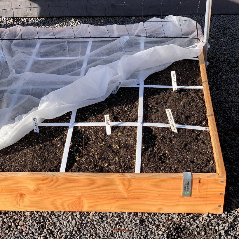 Hut für Gemüsegartenbox 120x120