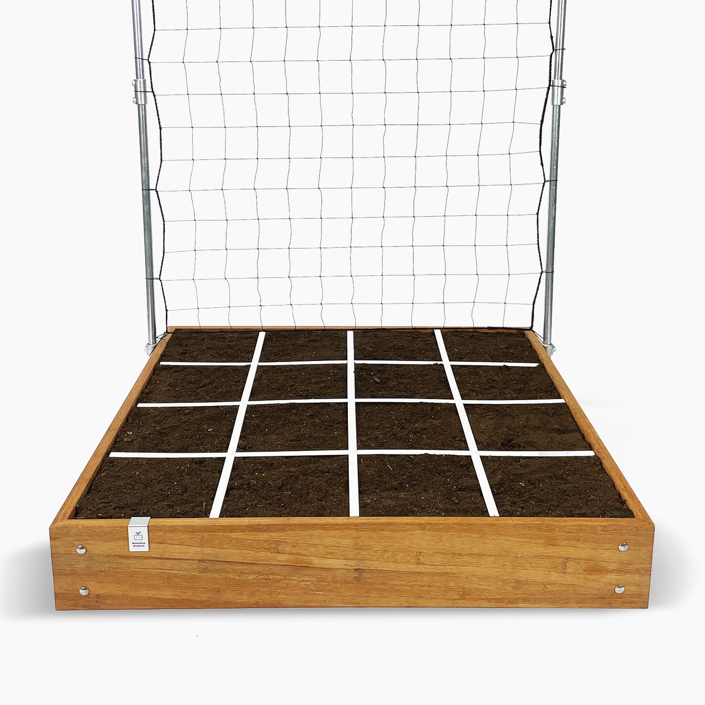 MM-bamboo with climbing frame 120x120cm (16 compartments)