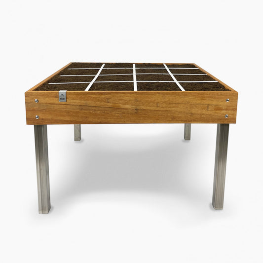 MM-Bambustisch 120x120cm (16 Fächer)