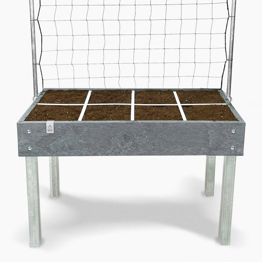 MM-Heldentisch mit Klettergerüst 60x120cm (8 Fächer)